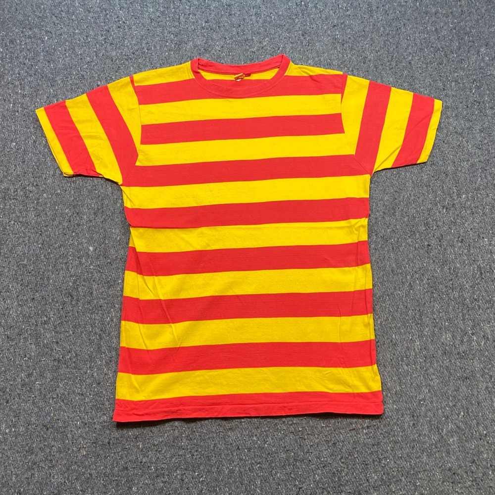 The Hundreds‎ Striped TShirt Sz M Mens Red Yellow Skater Grunge Retro Streetwear